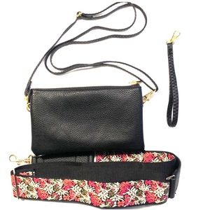 Crossbody w/ Guitar Strap, Shoulder & Wristlet